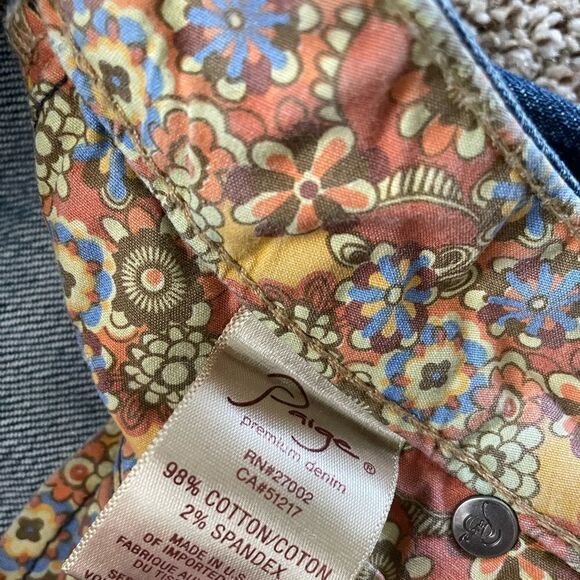 PAIGE Skyline Distressed Jeans Size 25 - Picture 8 of 9